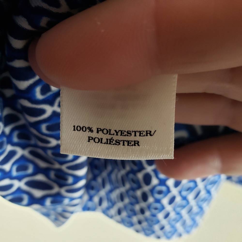 Ann Taylor Blue White Pullover top - Picture 3 of 6